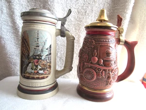 2 Avon Steins - (Il Costruttore Navale 1986) e (1989 Pompiere) entrambi realizzati in Brazi - Foto 1 di 6