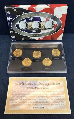 Uncirculated 2003 Gold Edition State Quarter Collection - Image 1 of 3