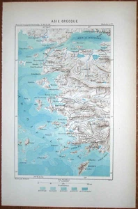 Mapa Reclus 1884 Grecia en Asia Menor, #3 - Imagen 1 de 1