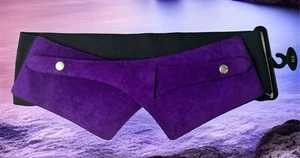 Vintage 90s Fashion Suede Belt - Picture 1 of 5