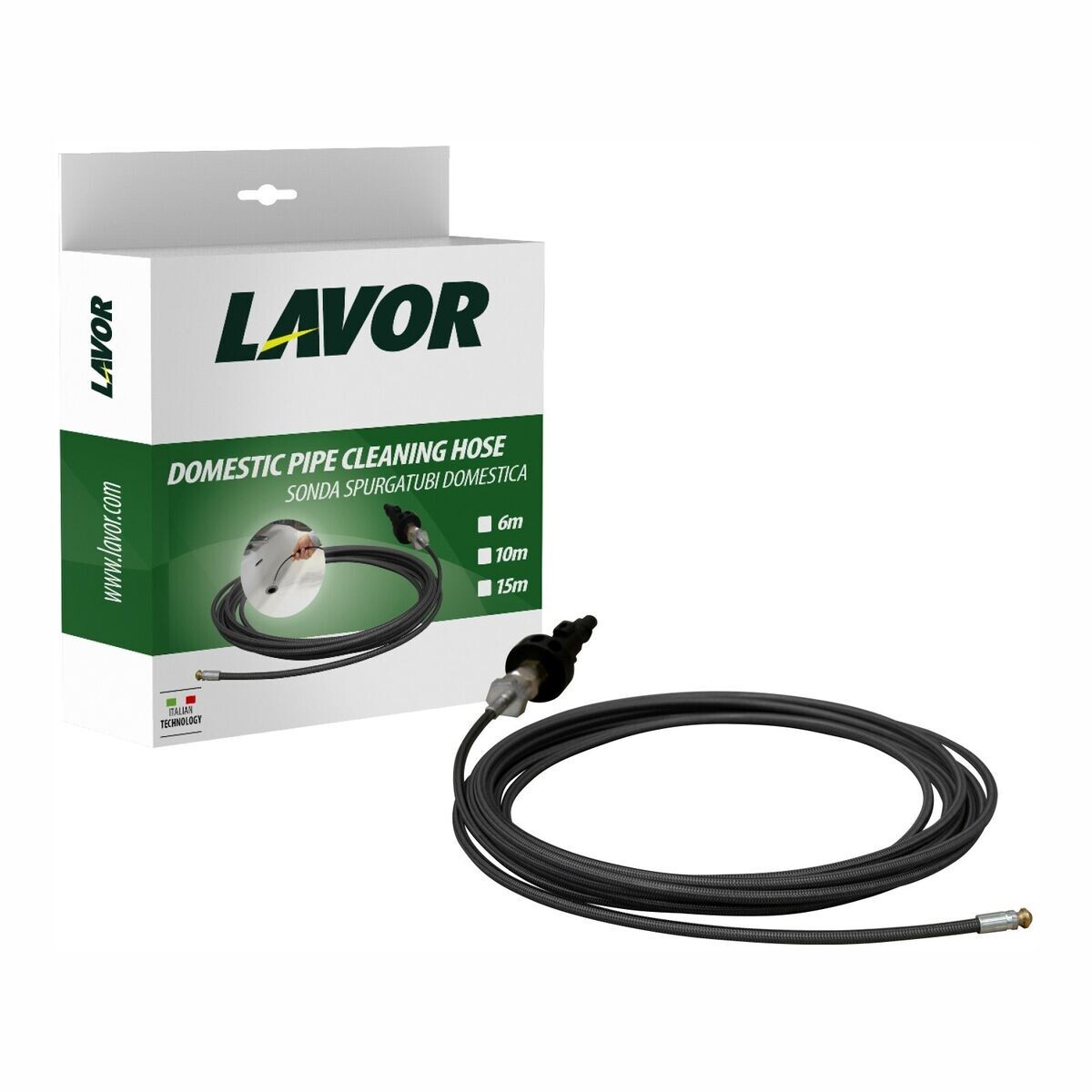 Tubo Pulizia Tubi Idropulitrice 10M 180bar - Set Con 5 Adattatori Per Kärcher, Bosch, Lavor - Sonda Per Scarichi - Foto 9