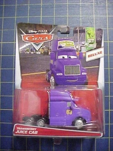DISNEY PIXAR CARS TRANSBERRY JUICE CAB DELUXE! PISTON CUP PIT CREW 5/6! NIP MEGA - Picture 1 of 3