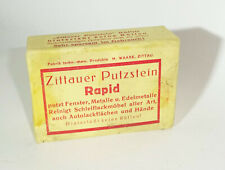 Zittauer Putzstein Rapid für Auto Werkstatt Haushalt Reinigungsmittel 1930er !