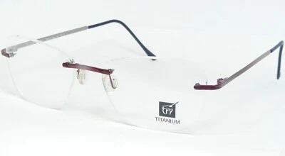 Try Titanium Evolution TT13703 BORDEAUX EYEGLASSES GLASSES 53-17-135mm Italy - Image 1 of 4