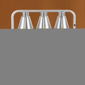 Tabletop Food Insulation Lamp, Food Warmer, 3-Head Food Warming Lamp silver - Picture 1 of 20