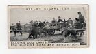 Wills Australia WW1 card #37 Belgian dog carts carry guns and ammunition