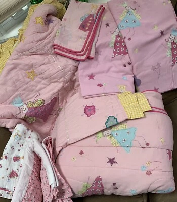 LAURA ASHLEY FAIRIES EDREDÓN DOBLE/COLCHA/VOLANTES/CORTINAS/FALSO/SÁBANA PLANA Foto 1 de 4