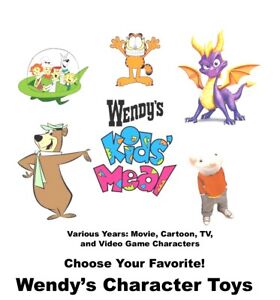 Wendy's TV, Movie, & Video Game Character Toys-Pick!