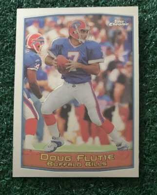 DOUG FLUTIE - 1999 TOPPS CHROME  - BASE CARD # 20 - BUFFALO BILLS - NFL - Image 1 of 3