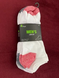 4-PACK Men's LOW CUT CREW SOCKS (Size 6-12) Lot of 4 Pair ** NEW ** - Picture 1 of 1