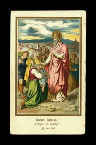 antico santino cromo-holy card S.BIAGIO V.M. - Picture 1 of 1