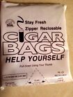 Seal Brand Stay Fresh Zipper Reclosable Cigar Bags    50  5 x 10 Cigar Bags