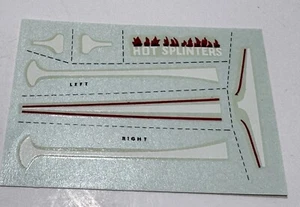 Vintage Aurora 1930 Ford Woodin Wagon Model Kit 558 Decal Sheet Hot Splinters - Picture 1 of 4