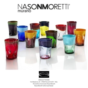 Wasserglas Dandy Nason Moretti - Murano - verschiedene Farben - H 11 cm - Händler - Bild 1 von 13