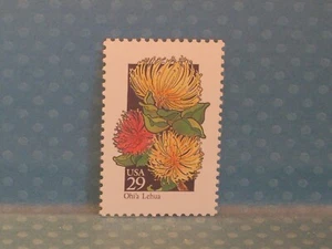 Estampilla única de flores silvestres americanas 29c sin usar de Estados Unidos - Ohi'a Lehua - No. 2669 - Imagen 1 de 1