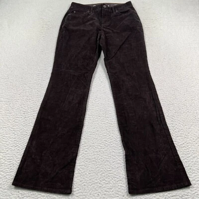 Eddie Bauer Curvy Bootcut Pants Womens 4 Mid Rise Corduroy Cabincore Brown - Image 1 of 4