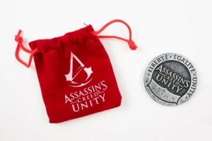 Assassin's Creed Unity Coin with Velvet Pouch Loot Crate Nov. 2014 EXCLUSIVE - Picture 1 of 3