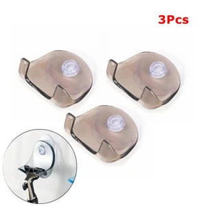 3X Shaver Toothbrush Razor Washroom Wall Bathroom Sucker Suction Cup Hook Holder - Picture 1 of 8
