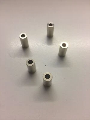 5 x Distanzhülsen Hülse Rohr   6mm X  3 mm  L=12mm  Edelstahl Chrom? Modellbau - Bild 1 von 4