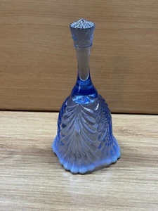 Fenton Vintage Blue Art Glass Bell 6 1/2” - Picture 1 of 9
