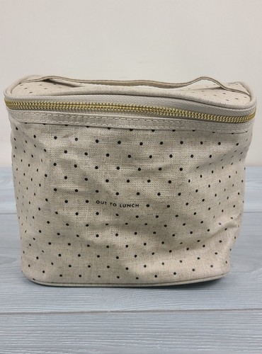 Kate Spade Out To Lunch Bag a Polka Dot Raffreddatore Morbido Isolata Rivestito Tela