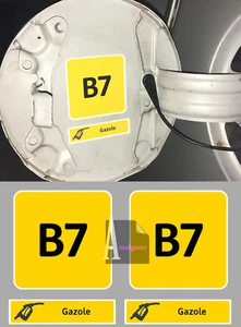SET 2 X KRAFTSTOFF DIESEL DIESEL DIESEL DIESEL B7 AUFKLEBER STICKER GRÖSSE: 5cm - Bild 1 von 1