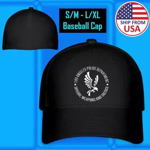 Gorra negra de béisbol LAPD SWAT del Departamento de Policía tamaño adulto ajustable S/M & L/XL - Imagen 1 de 5