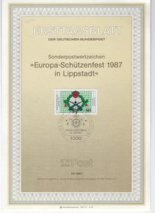 1987 BRD ETB 20 Europa Schützenfest in Lippstadt - Picture 1 of 1