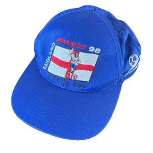 Gorra con correa ajustable vintage Francia 98 equipo de la Copa Mundial de la FIFA Inglaterra, usada, GC - Imagen 1 de 5