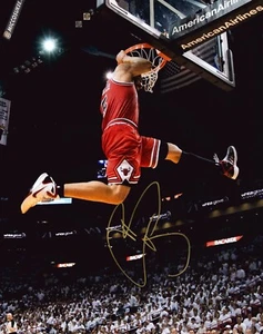 Chicago Bulls Utah Jazz Carlos Boozer Signed Autograph Auto 11x14 Photo Pic - Picture 1 of 1
