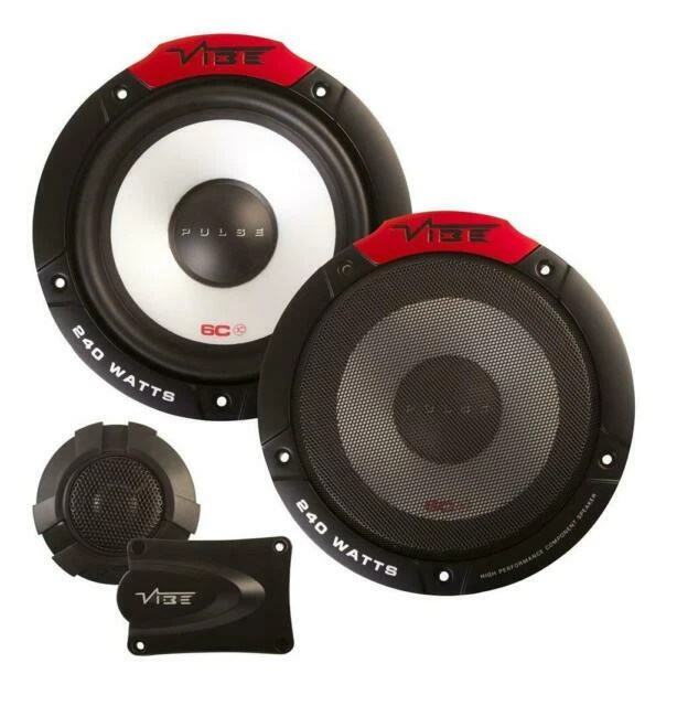 VIBE PULSE6C 6.5" 2 Way Component Car Audio Speakers