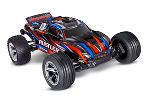 Traxxas TRX 37354 -4 ROT red  Rustler 1:10 2WD RTR Stadium Truck NEU OVP - Bild 1 von 9