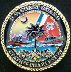 US-Küstenwache USCG Station Charleston Challenge Münze - Bild 1 von 2