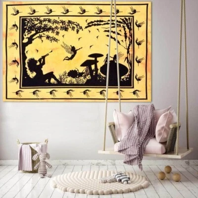 Mandala Art Fairy Wall Hanging Tapestry Hippie Home Decor Hanging Indian Poster - Image 1 of 2