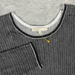 Maje Open Knit Sweater Lightweight Metallic Office Work Casual Womens 10 - Picture 1 of 6