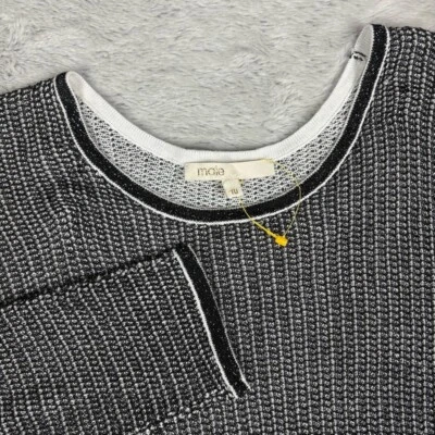 Maje Open Knit Sweater Lightweight Metallic Office Work Casual Womens 10 - Image 1 of 4