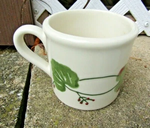 HARTSTONE POTTERY STONEWARE MUG Geranium Leaves - smaller 3" tall - #4 - Picture 1 of 4