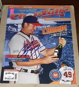 CHIPPER JONES ATLANTA BRAVES SIGNED AUTOGRAPHED 2008 CHOP TALK MAGAZINE JSA/COA - Picture 1 of 2