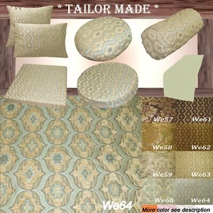 We64 -Light Blue Eye Flora Damask Bolster Case/Pillow/Sofa Seat Cushion Cover - Picture 1 of 51