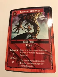 THROWIN' GARBAGE: RAGE LOFR 1998 CCG Kampfkarte, weißer Wolf Werwolf TCG, NM - Bild 1 von 4