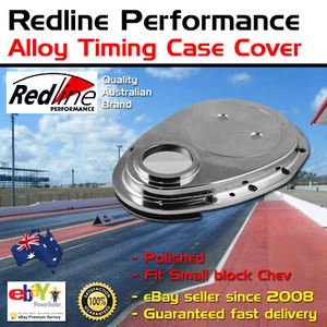 New Redline Polished Alloy Timing Case Cover Small Block Chev - Picture 1 of 1