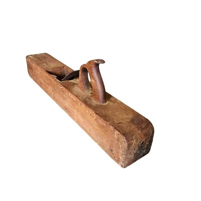 Antiguo avión de bloque de madera W. Carnicero 23,5 pulgadas Foto 1 de 4