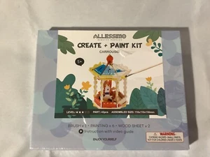 CREATE and PAINT kit kids Allessimo Carousel Reality Puzzles free shipping - Picture 1 of 2
