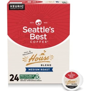 Seattle's Best Coffee House Blend Medium Roast Single Cup Coffee-24ct - Picture 1 of 5