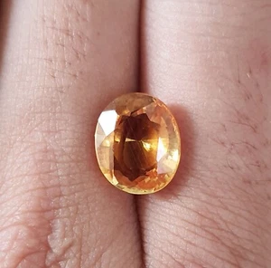 5.45 Ct Flawless AAA Ceylon Yellow Sapphire Oval Cut Lab Grown Loose Gemstone - Picture 1 of 8