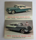 1955 Pontiac Chieftain & Star Chief Car Sales Brochure Original Dealer Showroom