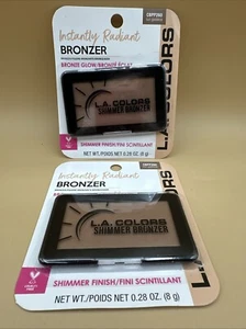 L.A. Colors x 2 Sun Goddess Instantly Radiant Bronze Glow Shimmer Bronzer New - Picture 1 of 3
