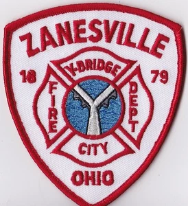 Zanesville Fire Dept. OH Firefighter Patch  - Picture 1 of 1
