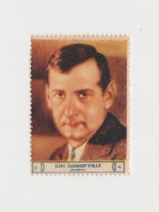 Slim Summerville 1932 National Screen Star Stamp - Clean Back - E5 - Film Star - Picture 1 of 2