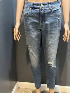 Women's Universal Thread Goods size 10 high rise skinny distressed jeans NWT - Picture 1 of 14